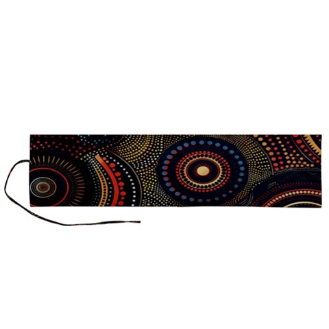 Abstract Geometric Pattern Roll Up Canvas Pencil Holder (L) from ArtsNow.com