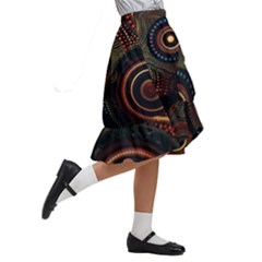 Kids  Ruffle Flared Wrap Midi Skirt 