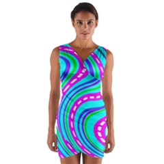 Wrap Front Bodycon Dress 