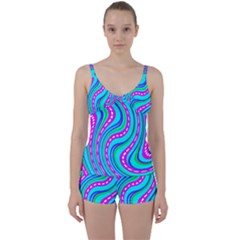 Tie Front Two Piece Tankini 