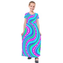 Kids  Short Sleeve Maxi Dress 