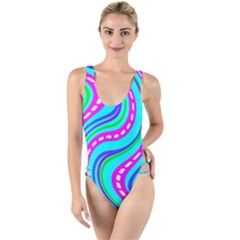 High Leg Strappy Swimsuit 