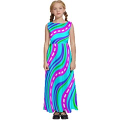 Kids  Satin Sleeveless Maxi Dress 