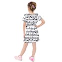 Kids  Short Sleeve Velvet Dress 