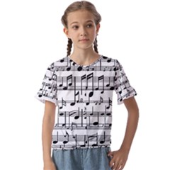 Kids  Cuff Sleeve Scrunch Bottom T-Shirt 