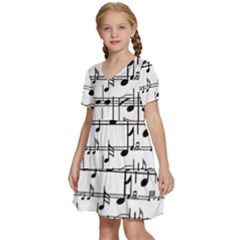 Kids  Short Sleeve Tiered Mini Dress 