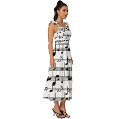 Tie-Strap Tiered Midi Chiffon Dress 