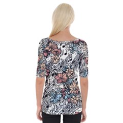 Wide Neckline T-Shirt 