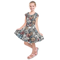 Kids  Short Sleeve Dress 