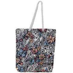 Full Print Rope Handle Tote (Large) 