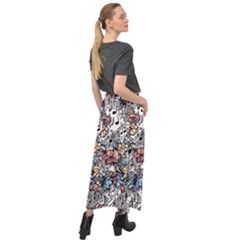 Velour Split Maxi Skirt 