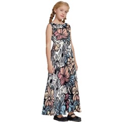 Kids  Satin Sleeveless Maxi Dress 