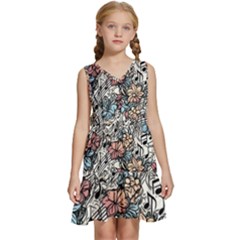 Kids  Sleeveless Tiered Mini Dress 