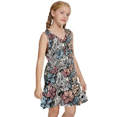 Kids  Sleeveless Tiered Mini Dress 