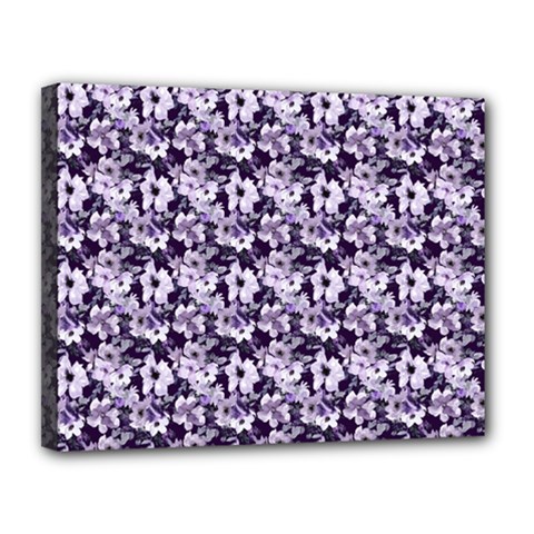 Purple Roses 1 Purple Roses Canvas 14  x 11  (Stretched) from ArtsNow.com