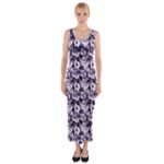 Purple Roses 1 Purple Roses Fitted Maxi Dress