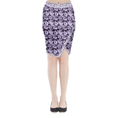 Purple Roses 1 Purple Roses Midi Wrap Pencil Skirt from ArtsNow.com