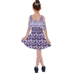 Kids  Shoulder Cutout Chiffon Dress 