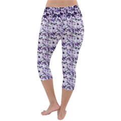 Lightweight Velour Capri Yoga Leggings 