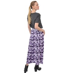 Velour Split Maxi Skirt 