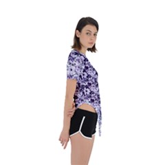 Asymmetrical Short Sleeve Sports T-Shirt 