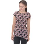 Pink Roses 02 Pink Roses 01 Cap Sleeve High Low Top
