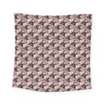 Pink Roses 02 Pink Roses 01 Square Tapestry (Small)