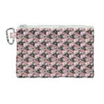 Pink Roses 02 Pink Roses 01 Canvas Cosmetic Bag (Large)