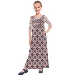 Kids  Quarter Sleeve Maxi Dress 