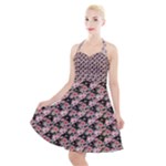 Pink Roses 02 Pink Roses 01 Halter Party Swing Dress 