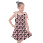 Pink Roses 02 Pink Roses 01 Kids  Tie Up Tunic Dress