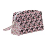 Pink Roses 02 Pink Roses 01 Wristlet Pouch Bag (Medium)