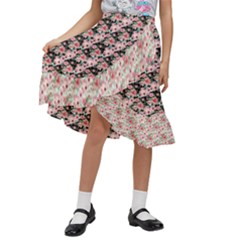 Kids  Ruffle Flared Wrap Midi Skirt 