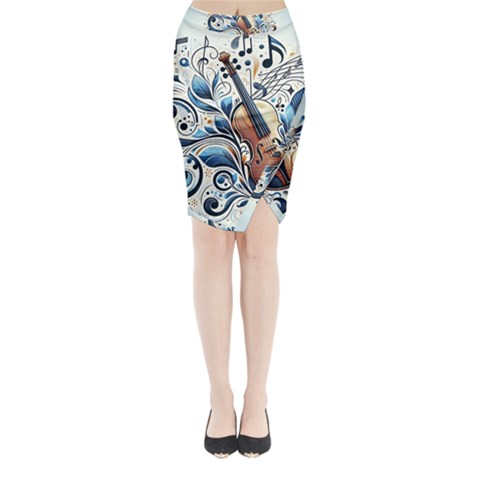 Cello Midi Wrap Pencil Skirt from ArtsNow.com