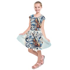 Kids  Short Sleeve Dress 