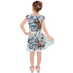 Kids  Short Sleeve Dress 