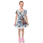 Cello Kids  Short Sleeve Velvet Dress