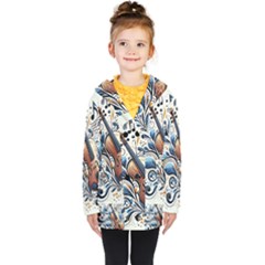 Kids  Double Breasted Button Coat 