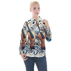 Women s Long Sleeve Pocket Shirt 