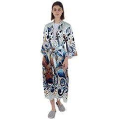 Maxi Satin Kimono 