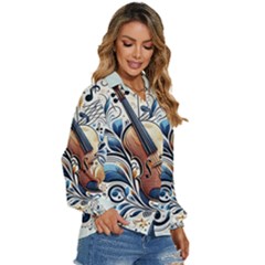 Women s Long Sleeve Button Up Shirt 