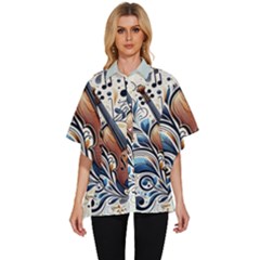 Women s Batwing Button Up Shirt 