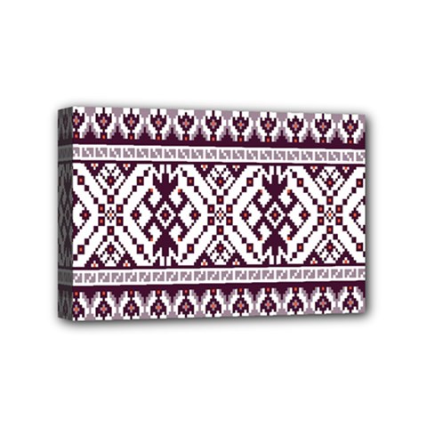 Illustration Ukrainian Folk Seamless Pattern Ornament Mini Canvas 6  x 4  (Stretched) from ArtsNow.com