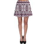 Illustration Ukrainian Folk Seamless Pattern Ornament Skater Skirt