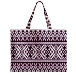 Illustration Ukrainian Folk Seamless Pattern Ornament Zipper Mini Tote Bag