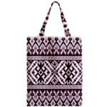 Illustration Ukrainian Folk Seamless Pattern Ornament Zipper Classic Tote Bag