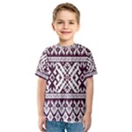 Illustration Ukrainian Folk Seamless Pattern Ornament Kids  Sport Mesh T-Shirt