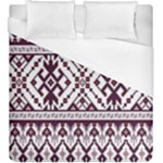 Illustration Ukrainian Folk Seamless Pattern Ornament Duvet Cover (King Size)