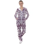 Illustration Ukrainian Folk Seamless Pattern Ornament Women s Tracksuit