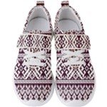 Illustration Ukrainian Folk Seamless Pattern Ornament Men s Velcro Strap Shoes